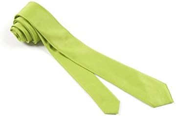SkinnyTies 2" Apple Green Satin Microfiber Skinny Tie