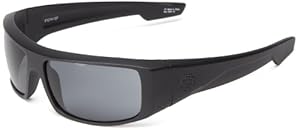 Spy Optic Logan Sunglasses,Matte Black Frame/Grey Lens,one size