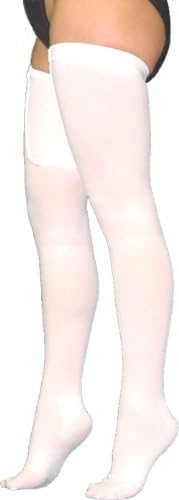 Anti-Embolism(TED) Hose, Thigh Length Closed Toe, Beige, Medium Regular, 1 Pair