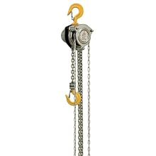 OZ Lifting Mechanical Hand Chain Hoist, Hook Mount, 1/4 Ton Capacity, 10' Lift, 8-31/32" Headroom, 11/16" Hook Opening