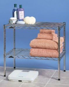 SHELF BASKT CHR 13.4X5X7 (Pkg of 3)
