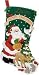 Bucilla Christmas Feast Felt Applique 18" Christmas Stocking