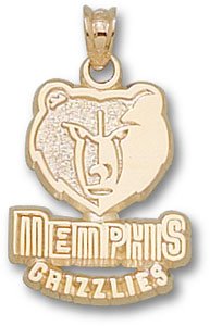 Memphis Grizzlies 14K Gold Logo 5/8'' Pendant