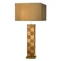 Nova Lighting 10655 Root Beer Square Table Lamp, Root Beer with Bronze Aluminum Shade