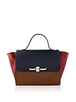 Giulia Monti Bolso asa de mano Hamun (Negro / Marrón / Rojo)