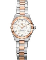 Tag Heuer Aquaracer Mother of Pearl Dial 18kt Rose gold and Stainless Steel Ladies Watch WAP1451BD0837