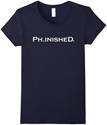 Women's Doctorate Graduation Gifts Phinished PHD For Men &amp; Women Large Navy