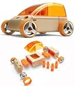 Automoblox A9 Compact Car (Yellow)