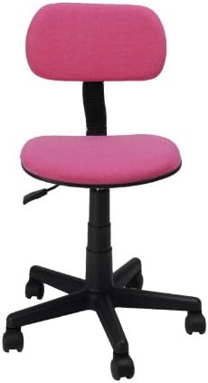 Small Ergonomically Task Computer Chairs for Kids Students with Comfortable Fabric Pads Pink