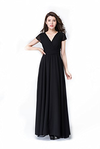 bofeifs(ボーフィズ)レディース 2016夏 大振り子 マキシ丈 シフォンワンピース ロングドレス パーティードレス [並行輸入品]