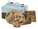 Geoff & Drew's Mini Sampler Cookie-Brownie Tower - Signature Brown & Blue