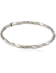 Sterling Silver Twist Slip-On Bangle Bracelet, 7.25"