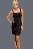 Embellished Front Bow Satin Dresses