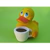 Badeente Lanco Coffee Ente mit Kaffeetasse