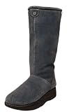 IMAGE OF SKECHERS Tone-ups Rhythm Method Knee High Womens Boot Charcoal, 9 M (US)