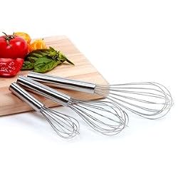 NORPRO Whisk Set of 3 Stainless Steel NEW