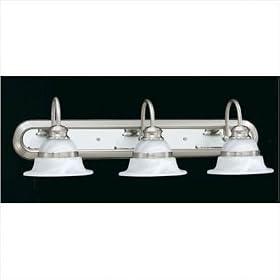 Syracuse Vanity Light in Brushed Nickel by Thomas Lighting