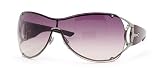 GUCCI 2764/S 0RFJ 94 DARK GUNMETAL FRAME BROWN GRADIENT LENS SHIELD METAL SUNGLASSES