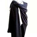 BLACK SHOULDER PONCHO SHAWL CLOAK WRAP CAPE