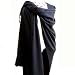 BLACK SHOULDER PONCHO SHAWL CLOAK WRAP CAPE