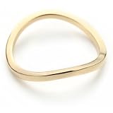 By Boe Wave Band Ring 14k Gold-Plated sterling