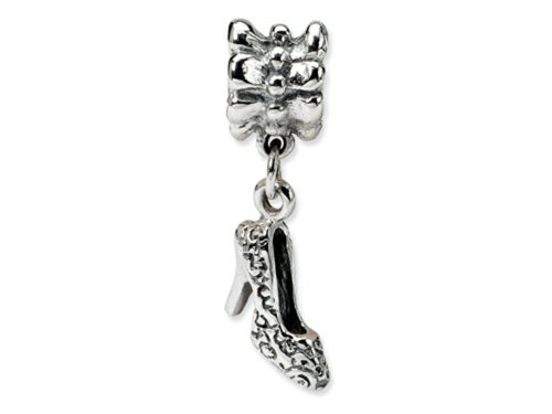 Reflections Sterling Silver High Heel Shoe Dangle Bead / Charm