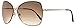 Tom Ford Colette Sunglasses-28F Shiny Rose Gold (Gradient Brown Lens)-63mm