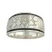 Royal Hawaiian Heirloom Jewelry Black Border Silver 10MM Ring