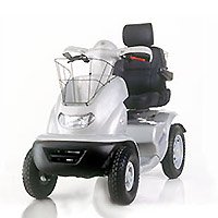 HealthPersonalCare: EV Rider   AF 600 GRN   Breeze IV 4 Wheel Electric Scooter   Green   Single Seat