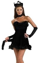 Sexy Adult Womens Halloween Costumes Black Feline Kitty Cat Costume Dress Theme Party Outfit