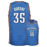 Kevin Durant Oklahoma City Thunder #35 Authentic Adidas NBA Basketball Jersey (Blue)