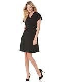 Calvin Klein Dress, Flutter Sleeve Matte Jersey Wrap