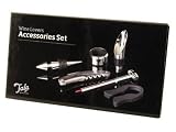 from Tala Barware Tala Wine Lovers Gift Set, Including Waiters Friend Corkscrew, Foil Cutter, Wine Thermometer, Wine Collar, Stopper and Pourer, In Gift Box (Model BAR013)