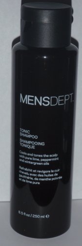 MENSDEPT Tonic Shampoo Cools Scalp with Lime, Peppermint and Wintergreen Oils 8.5oz
