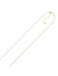 0.90mm 10K Yellow Gold Adjustable Cable Chain