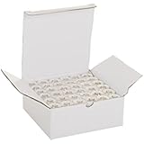 Set of 144 Embroidex 90 Weight White Plastic Sided Prewound Bobbin Thread Size 15/A 156 A for Brother Embroidery Machine