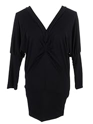 V-neck Bishop Long Sleeves Gathered Ruched  Dress