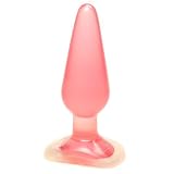 Doc Johnson Crystal Jellies Medium Pink Butt Plug