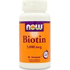 ビオチン（ビタミンH） 5000mcg（5mg）カプセル120粒（ナウフーズ）