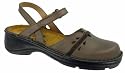 NAOT GARDENIA MINT LEATHER LIME SUEDE STRIPS