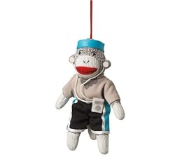 Sock Monkey RUNNER Christmas Ornament Jogging Sports