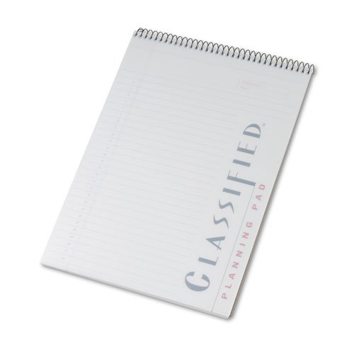 TOPS Products - TOPS - Classified Colors Notebook w/White Cover, Lgl Rule, Ltr, Orchid, 70 Sheets - Sold As 1 Each - Eye-catching plastic covers. - Handy size for briefcase or quick meetings. - Heavyweight 20-lb. paper. - Letr-Trim perforated for clean tear-out. - Coil-lock wire binding. On Sale