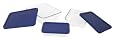 Pyrex Storage 6-Piece Rectangular Set, Clear with Blue Lids