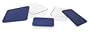 Pyrex 6004023 6-Piece Glass Rectangular Storage Set with Blue Lids