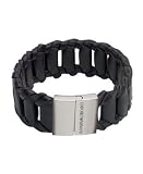 Emporio Armani Men's Brown Leather Bracelet