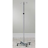 CLINTON KNOB LOCK IV STANDS IV Pole, heavy base w/ 2 hooks Item# IV-31