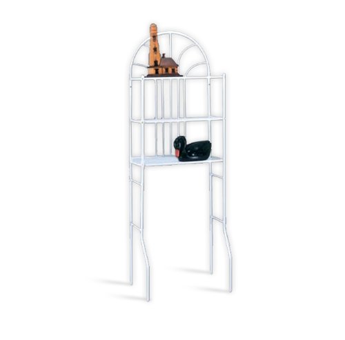 White Metal Bathroom Shelf Rack