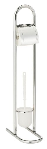 Wenko 15162100 Exclusiv Stand WC-Garnitur Rundrohr - Chrom, 16 x 80 x 26 cm Preisvergleich