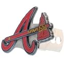 Atlanta Braves MLB Pewter "Logo" Trailer Hitch Cover