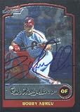 Bobby Abreu, Philadelphia Phillies, 2003 Bowman Chrome Autographed Card